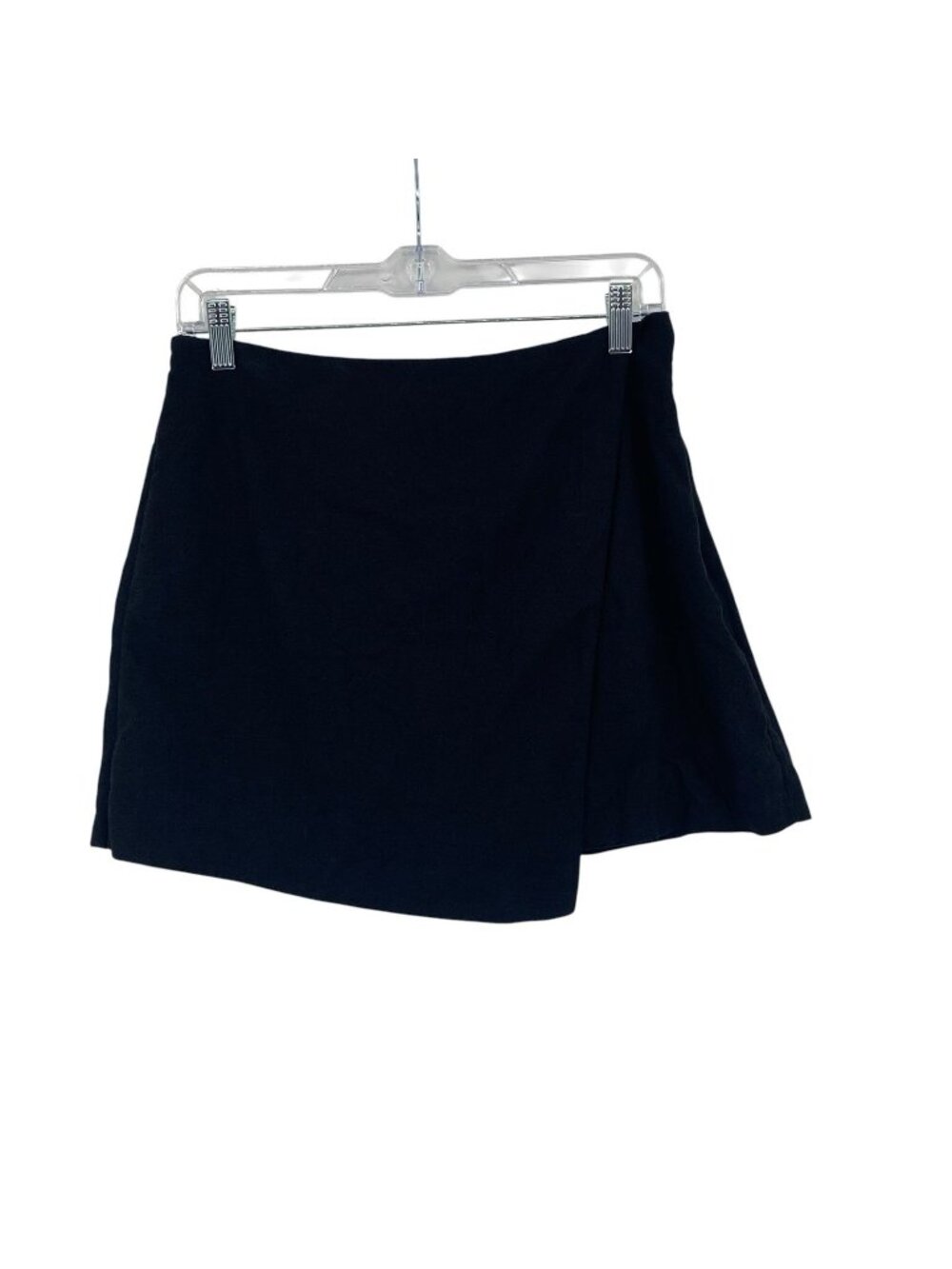 Abercrombie & Fitch Black Scarlett Mini Skort Ultra High Rise Linen Blend Size M